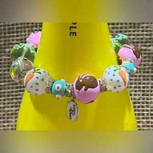 Kate & Macy Bracelet Easter Beaded Handpainted Lampwork Glass Beads